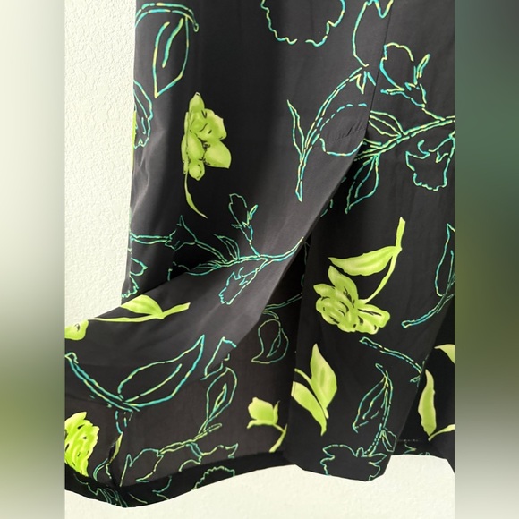 Studio 1 Women's Black Floral Maxi Dress 14 Petite Spring Vintage - Picture 8 of 14